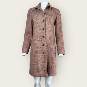 EUC | GAP | Tweed Button Coat | Pink | Small